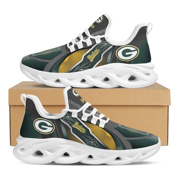Women's Green Bay Packers Flex Control Sneakers 006 Women's Green Bay Packers Flex Control Sneakers 006
